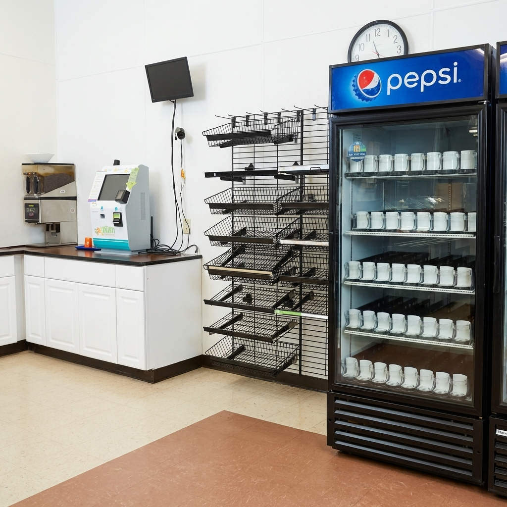 Newly installed workplace micro market for employees